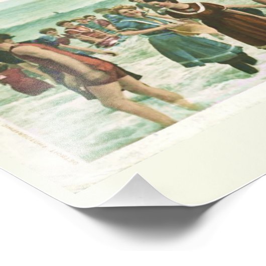 Water Baby  zwemmen Foto Afdruk (Hoek)