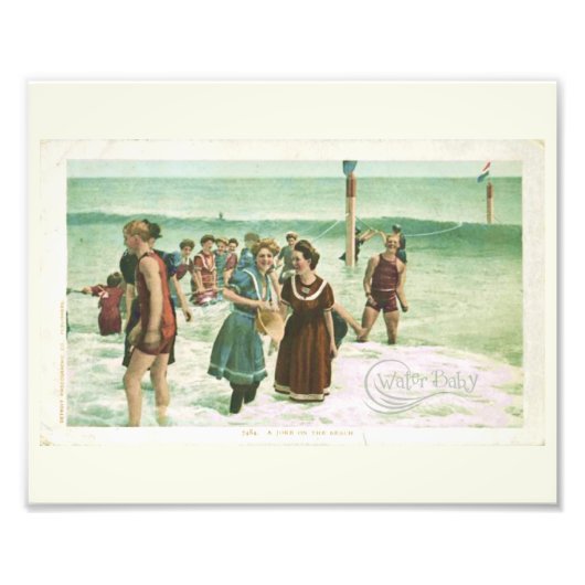 Water Baby  zwemmen Foto Afdruk (Voorkant)