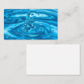 Water Background - Blue Visitekaartje (Voorkant / Achterkant)