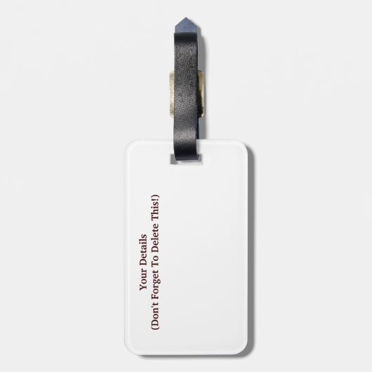 WATER BAGAGELABEL (Achterkant verticaal)