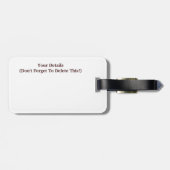 WATER BAGAGELABEL (Achterkant horizontaal)