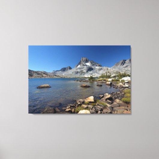 Water | Banner Peak Thousand Island Lake Canvas Afdruk (Voorkant)