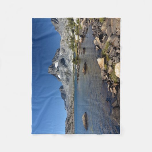 Water | Banner Peak Thousand Island Lake Fleece Deken (Voorkant)