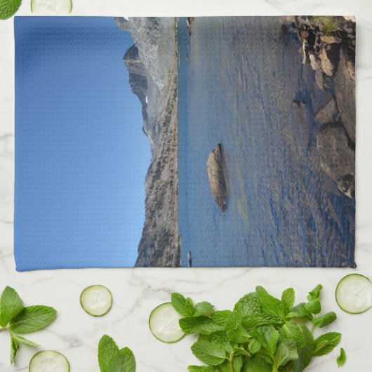 Water | Banner Peak Thousand Island Lake Theedoek (Gevouwen)