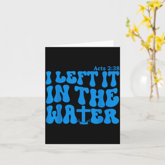 Water Baptism Acts 2_38 Christian  Kaart (Gele Bloem)