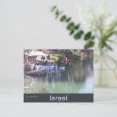 Water Baptism Jordan River Israel Briefkaart (Staand voorkant)