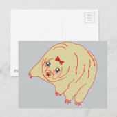 Water Beer Cute Anime Tardigrade Briefkaart (Voorkant / Achterkant)