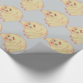 Water Beer Cute Anime Tardigrade Cadeaupapier (Hoek)