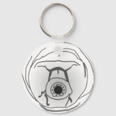 Water Beer Tardigrade Face Sleutelhanger (Voorkant)