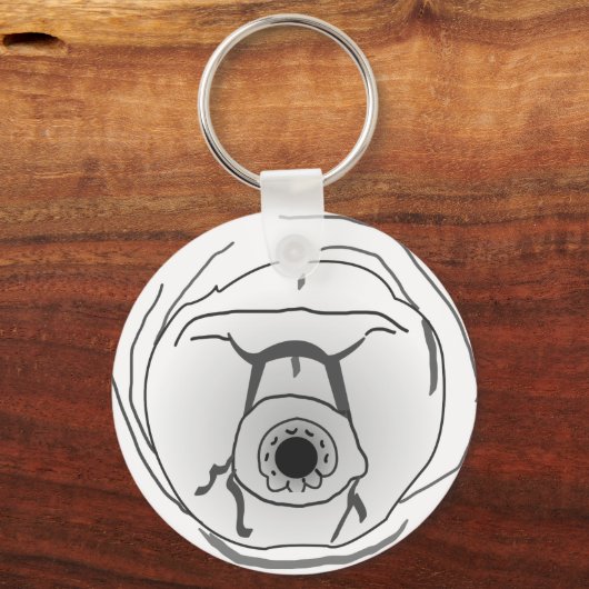 Water Beer Tardigrade Face Sleutelhanger (Voorkant)