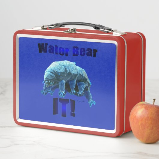 Water beer tardigrade Metal Lunchbox (In situ)