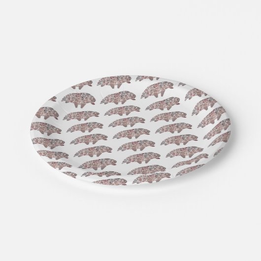 Water Beer Tardigrade Papieren Bordje (Gekanteld)