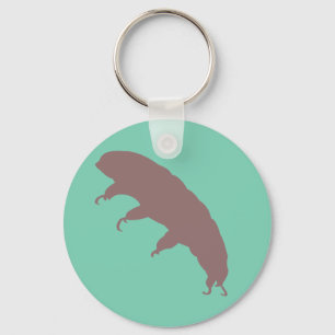 Water Beer Tardigrade Silhouette Cute Creature Sleutelhanger