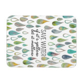 WATER BESCHERMEN Planet om aarde te redden Magneet (Horizontaal)