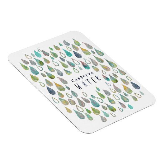 WATER BESCHERMEN Planet Save Earth Kitchen Magneet (Rechterzijde)