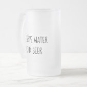 Water besparen bier drinken bevroren mok Vaderdag (Voorkant links)