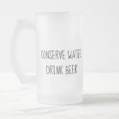 Water besparen bier drinken bevroren mok Vaderdag (Links)