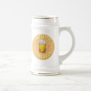 Water besparen - Drink bier Bierpul