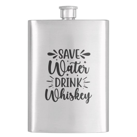 Water besparen Drink Whiskey Flacon (Voorkant)