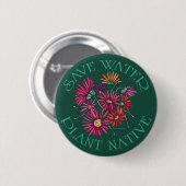 Water besparen - Plant standaard Ronde Button 5,7 Cm (Voorkant /achterkant)