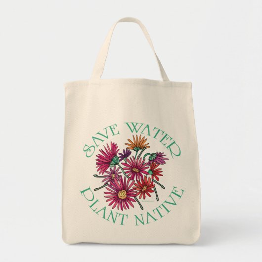 Water besparen - Plant standaard Tote Bag (Voorkant)