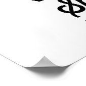 Water besparen poster (Hoek)