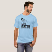 WATER BESPAREN. SAMEN DUSHEN. T-SHIRT (Voorkant volledig)