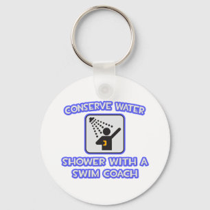 Water besparen ... Shower met een draaimolen Sleutelhanger