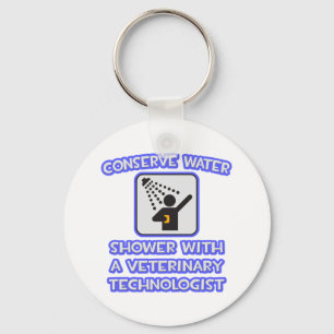 Water besparen ... Shower met een Vet Tech Sleutelhanger