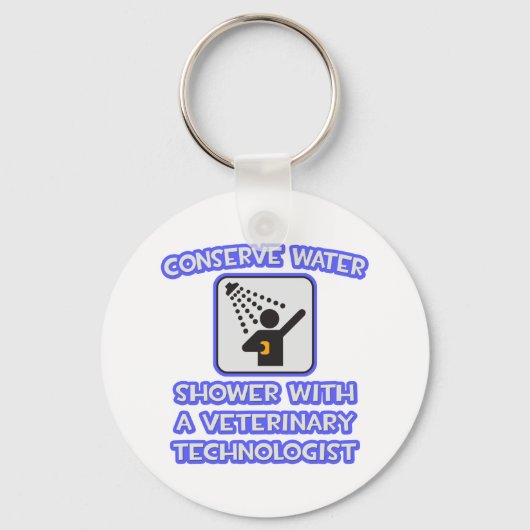 Water besparen ... Shower met een Vet Tech Sleutelhanger (Voorkant)