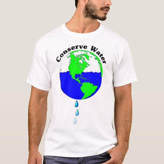 Water besparen t-shirt (Voorkant)