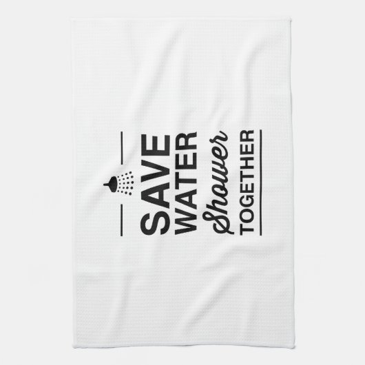 Water besparen theedoek (Verticaal)