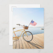 Water | Bicycle By the Lake Briefkaart (Voorkant / Achterkant)