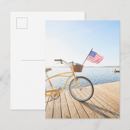 Water | Bicycle By the Lake Briefkaart (Voorkant / Achterkant)