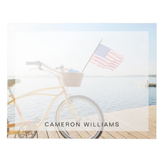 Water | Bicycle By the Lake Notitieblok (Voorkant)