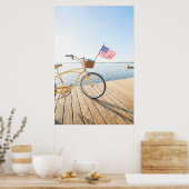 Water | Bicycle By the Lake Poster (Keuken)