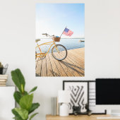 Water | Bicycle By the Lake Poster (Thuiskantoor)