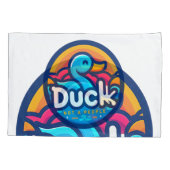 Water Bird Duck Kussensloop (Achterkant-Links)