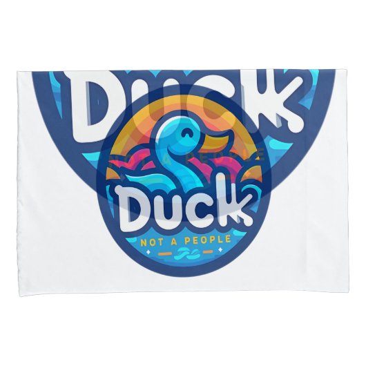 Water Bird Duck Kussensloop (Voorkant-Rechts)