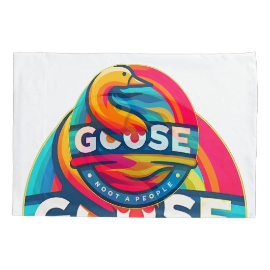 Water Bird Goose Kussensloop (Achterkant)