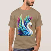 Water Bird Mute Swan grappig T-shirt (Voorkant)
