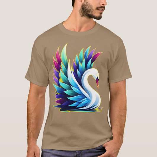 Water Bird Mute Swan grappig T-shirt (Voorkant)