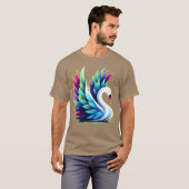 Water Bird Mute Swan grappig T-shirt (Voorkant volledig)