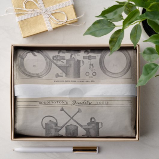  water blikjes Boerderij Tuinieren Decoupage Tissuepapier (Geschenk)