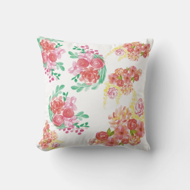 Water bloem kussen (Voorkant)