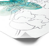 Water Bloemen Print Foto Afdruk (Hoek)