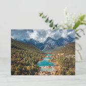 Water | Blue Moon Lake, China Bedankkaart (Staand voorkant)