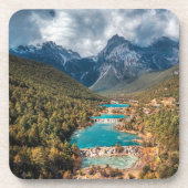 Water | Blue Moon Lake, China Bier Onderzetter (Voorkant)