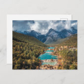 Water | Blue Moon Lake, China Briefkaart (Voorkant / Achterkant)