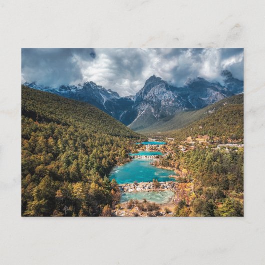 Water | Blue Moon Lake, China Briefkaart (Voorkant)